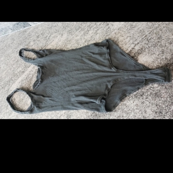 Skims ribbed cotton Bodysuit medium deep sea - Picture 3 of 5